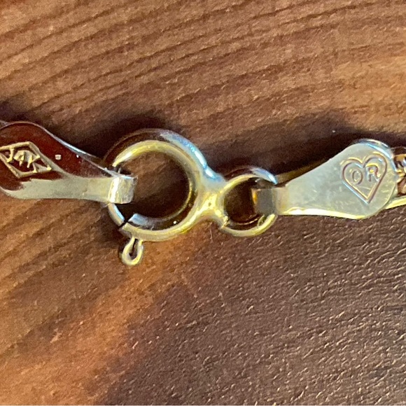 Beverly Hills Gold 14k gold 16” inch round cut  v shaped necklace rare/ vintage - Picture 7 of 12